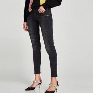 Zara Moto Skinny Jeans